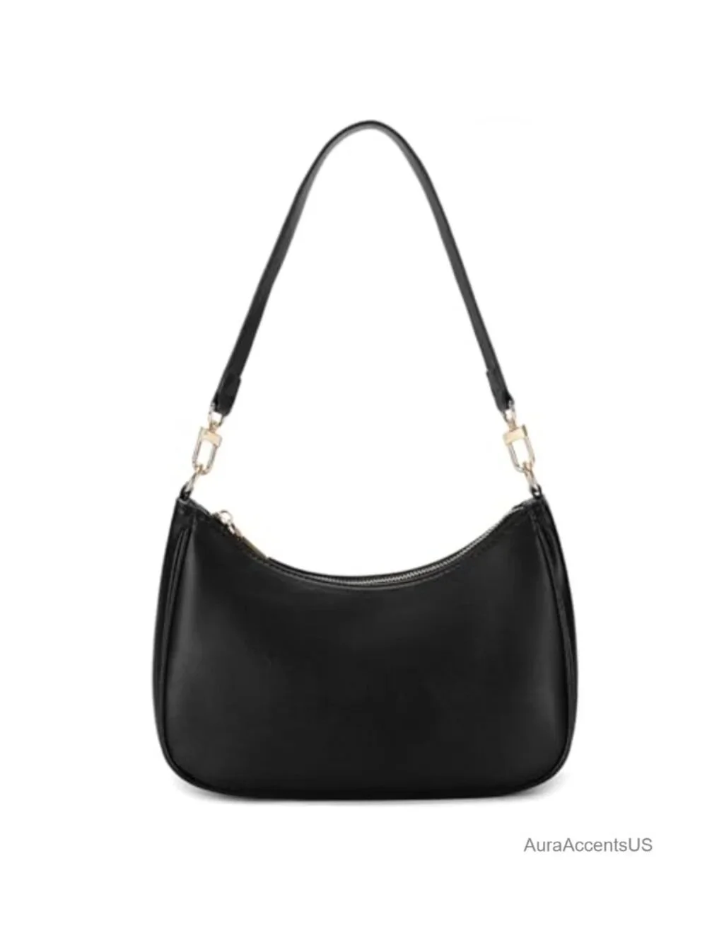 Shoulder Bag Hobo Tote Handbag Mini Clutch Purse PU Leather Zipper
